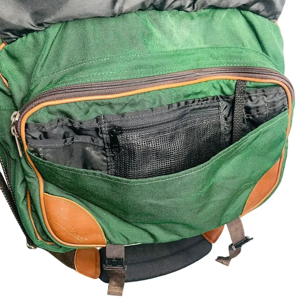 LL Bean Canvas Leather Messenger Briefcase Laptop Bag